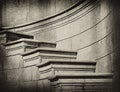 Elegant stone steps in classic style