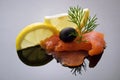 Elegant styling salmon Royalty Free Stock Photo