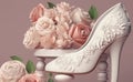 Elegant and stylish bridal shoes