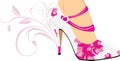 Elegant stylish female shoes