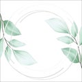 Elegant stylish leaves decoration for cards composition