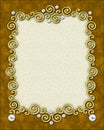 Elegant Swirl Frame Royalty Free Stock Photo