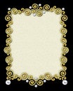 Elegant Swirl Frame Royalty Free Stock Photo