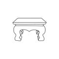Elegant Table Furniture Line Simple Logo