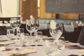 Elegant table set Royalty Free Stock Photo