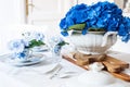 Elegant table setting with flowers