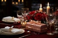 Elegant table setting Ideal for parties Christmas