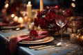 Elegant table setting Ideal for parties Christmas