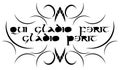 Tattoo with latin words qui gladio ferit gladio perit 