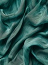Elegant Teal Fabric Texture Royalty Free Stock Photo