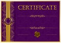 Elegant template of certificate, diploma