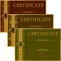 Elegant template of certificate, diploma