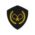 Elegant tennis emblem