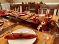 Elegant Thanksgiving Table Setting Royalty Free Stock Photo