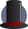 Elegant top hat illustration Royalty Free Stock Photo