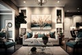 Elegant Transitional Living Room with Stunning Design