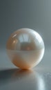 Elegant translucent sphere reflecting soft light Royalty Free Stock Photo