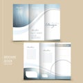 Elegant tri-fold template design