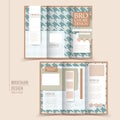 Elegant tri-fold template design