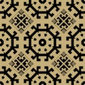 Elegant tribal ethnic style seamless pattern. Ornamental traditional vector background. Geometric beautiful folkloric ornaments.