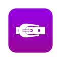 Elegant trousers belt icon digital purple