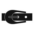 Elegant trousers belt icon, simple style