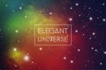 Elegant universe scientific outer space wallpaper. Astrology Mystic Galaxy Background Royalty Free Stock Photo