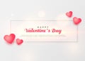 Elegant valentine`s day greeting template design