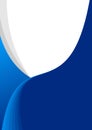 Abstract blue and white wave background Vector EPS Template Banner. for corporate presentations, flyers, or elegant web designs Royalty Free Stock Photo