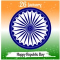 Elegant Vector Illustration Of Republic Day Of India