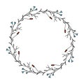 Elegant botanical wreath