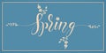 Elegant vector spring invitation card.