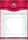 An elegant vertical blank form for creating certificates. With blue roses on a white background.