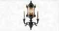 Elegant vintage chandelier with candle-like lights