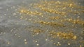 Elegant Vintage Gold Sparkle Glitter Pattern on a Grey Background A Stylish Retro Texture Perfect for Design