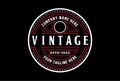 Elegant Vintage Retro Steampunk Badge Emblem Label Stamp Logo Design Vector