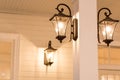 Elegant vintage wall lamp decorative at home Royalty Free Stock Photo