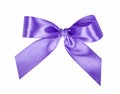 Elegant violet, lilac gift ribbon bow