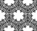 Elegant Volutes with Ornaments Seamless Pattern