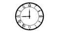 Elegant Wall Clock Icon, Emphasizing Time Management and Precision, vector design Generative AI Royalty Free Stock Photo