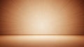 Warm Brown Studio Background with Radiant Light Rays Royalty Free Stock Photo