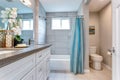 Elegant warm color bathroom design