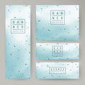 Elegant water drops on window glass concept banners