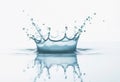 Elegant Water Splash Creates a Mesmerizing Crown Effect in Tranquil Setting Royalty Free Stock Photo
