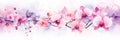 Elegant watercolor background featuring intricate orchid blooms, adding a touch of sophistication to luxury , Generative