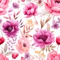 Elegant watercolor petals