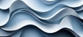 Elegant Wavy Abstract Design in Serene Blue Tones, Minimalist Wave Pattern for Modern Art Background Royalty Free Stock Photo