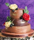 Elegant wedding rustic cake