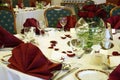 Elegant wedding table Royalty Free Stock Photo