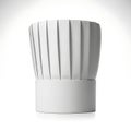 Elegant white chef hat displayed against a neutral background Royalty Free Stock Photo